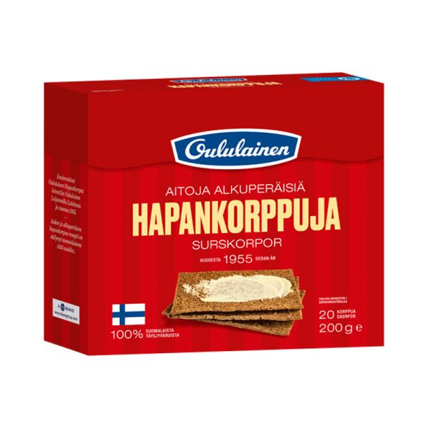 Pão de centeio crocante finlandês