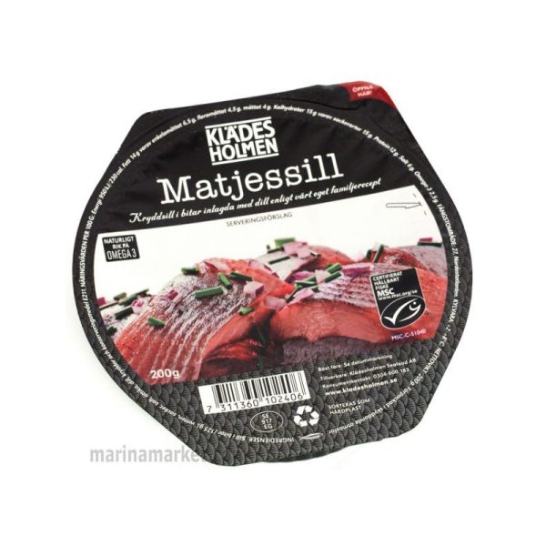 Arenque temperado com Dill